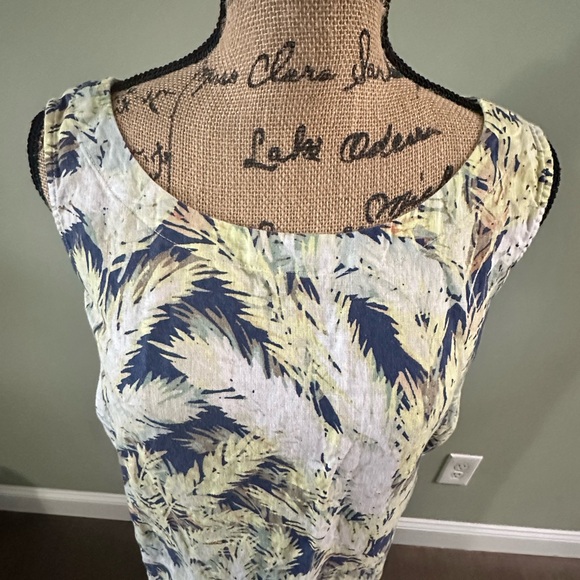 J. Jill Linen Multicolor Print Midi Dress - Picture 7 of 10